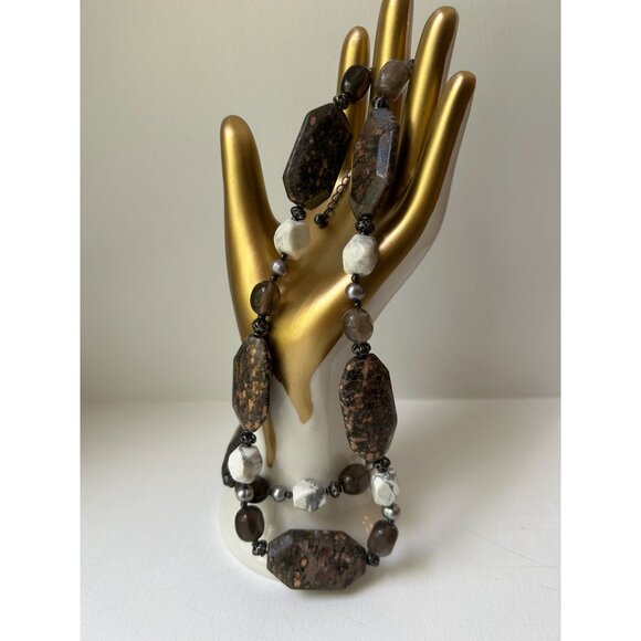 Donna Dressler Necklace & Bracelet Set Beads 925 Sterling Silver - Picture 1 of 13